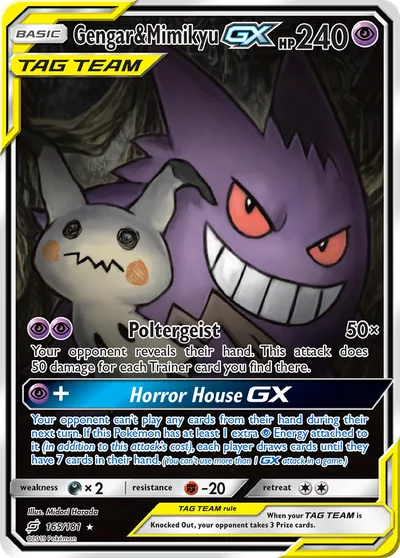 Gengar e Mimikyu GX
